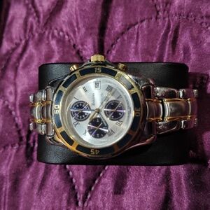 Bulova Marine Star Men's 98B82 Gold-Silver Two-Tone Chronograph Watch